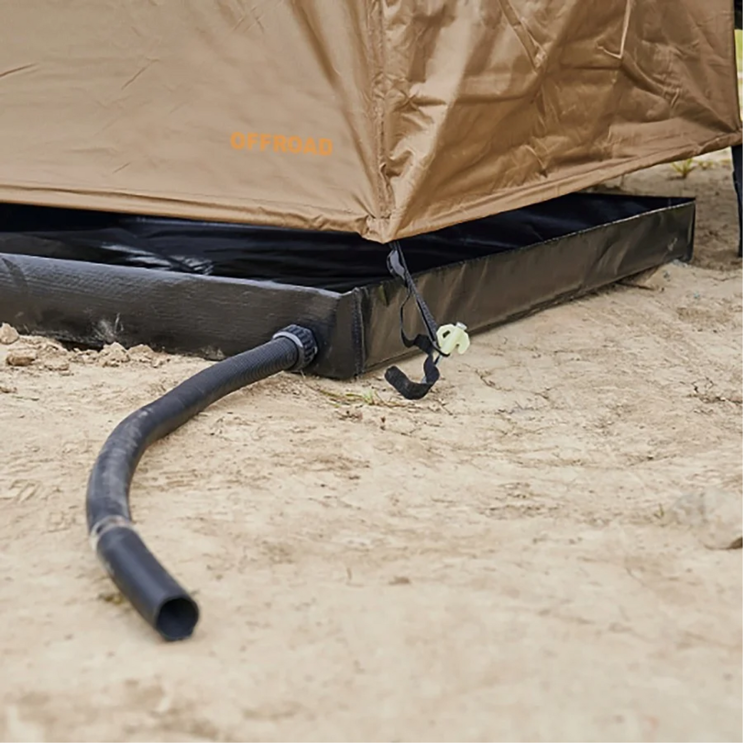 Toldo Camper OFFROAD (Avance ducha / cambiador 1x1m) + Suelo PVC