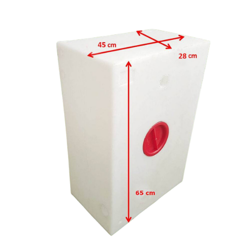 Depósito de agua de 80 litros - 28x65x45 cm