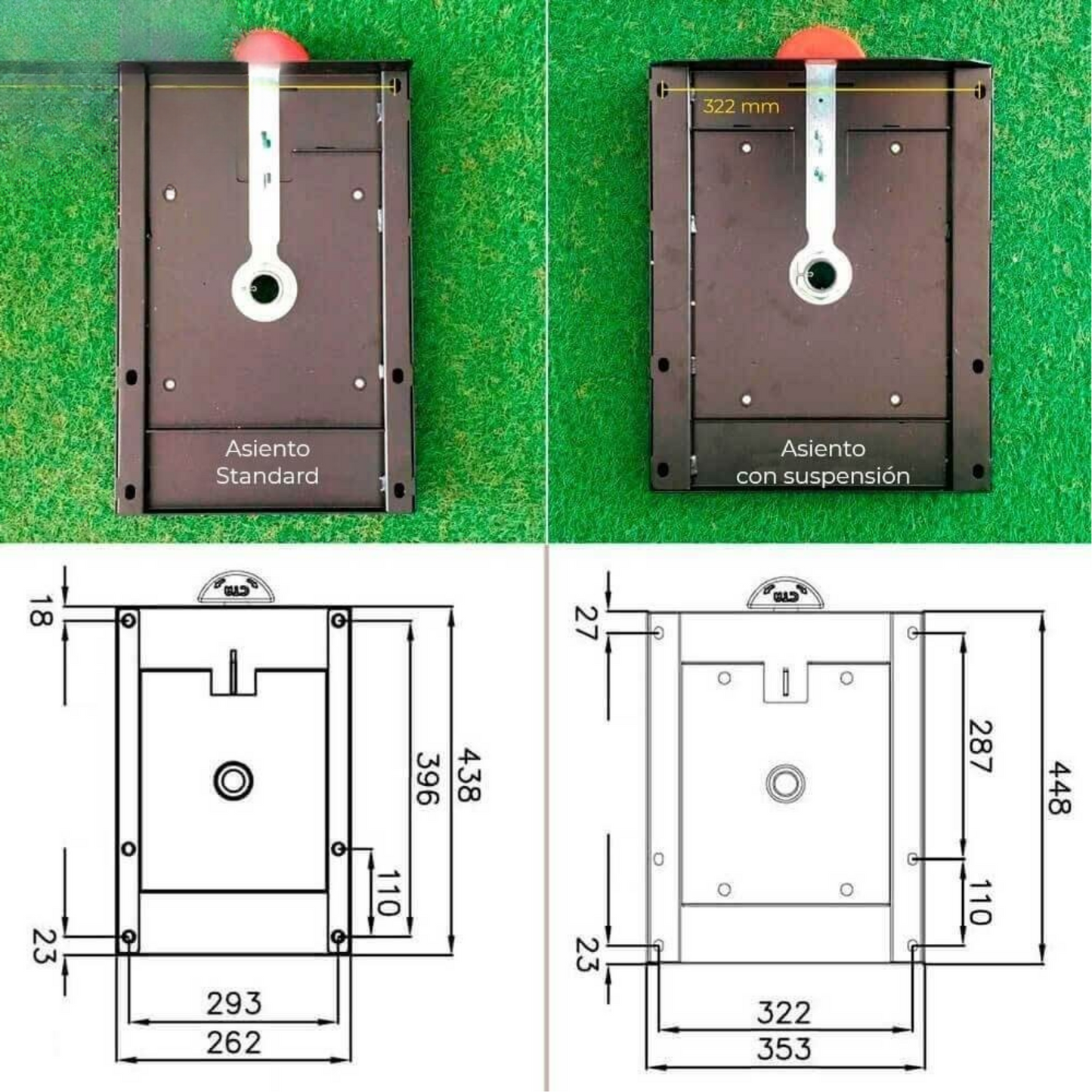 Base giratoria conductor o acompañante para Iveco Daily desde 2006 con asientos standar - CTA