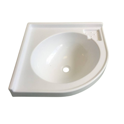 Lavabo de esquina blanco - 42x42x18cm