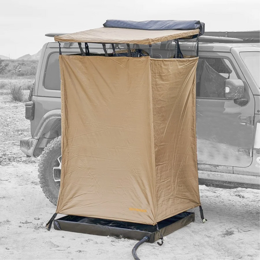 Toldo Camper OFFROAD (Avance ducha / cambiador 1x1m) + Suelo PVC