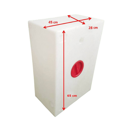 Depósito de agua de 80 litros - 28x65x45 cm