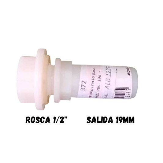 Pasamuros recto para mangueras